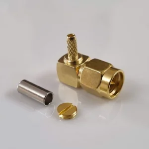 SMA MALE CRIMP RIGHT ANGLE RG 316
