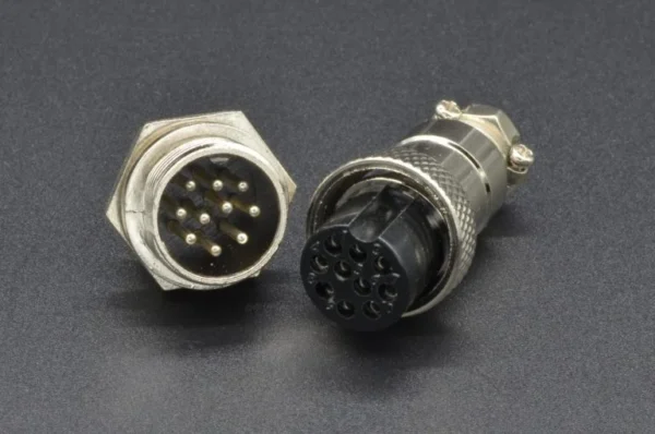 9pin and 10pin gx16 series aviation connectors