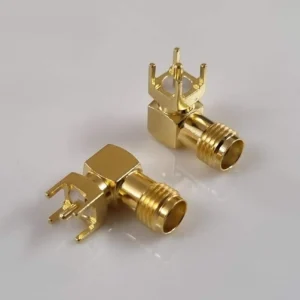 SMA FEMALE RIGHT ANGLE FOR MOUNTING ON PCB
