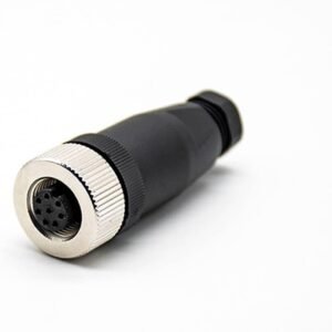 M12 8PIN FEMALE SOCKET CABLE MOUNT
