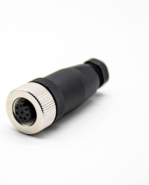 M12 8PIN FEMALE SOCKET CABLE MOUNT