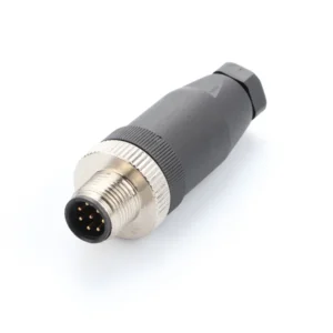 M12 8PIN MALE PLUG CABLE MOUNT