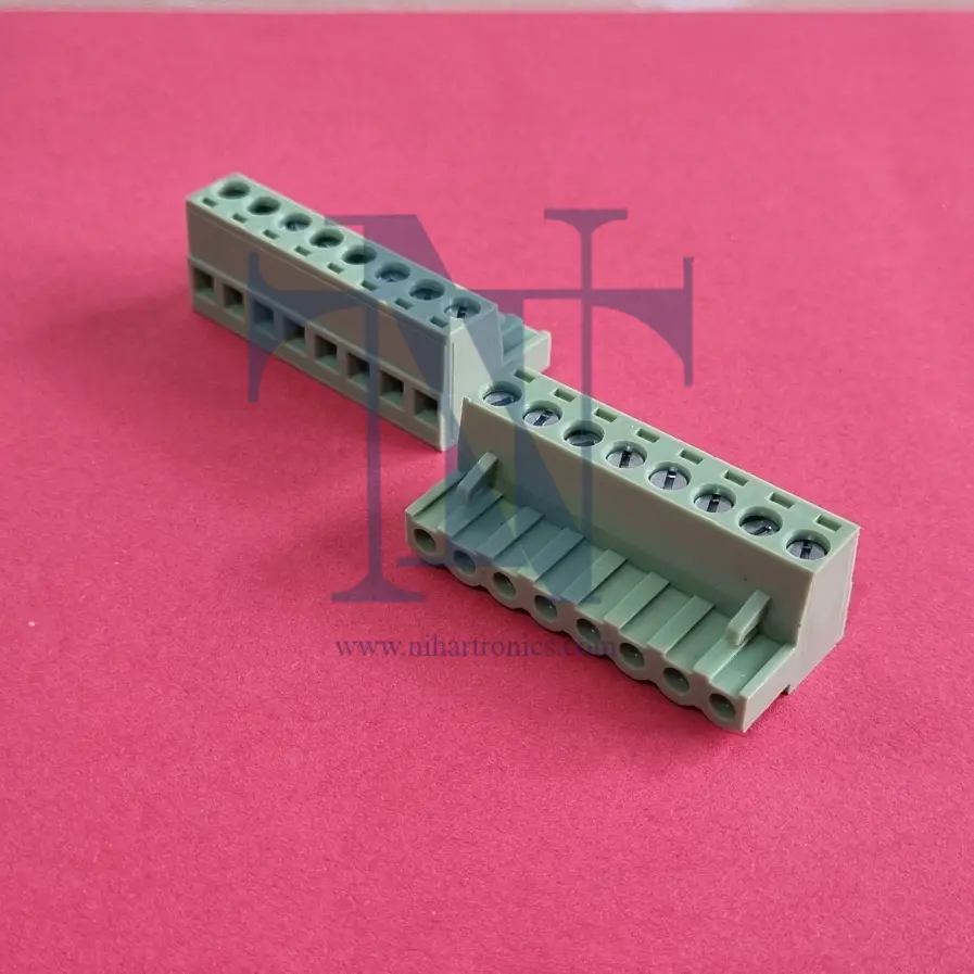 8pin 5.08mm pitch pluggable terminal block female right angle xinya make