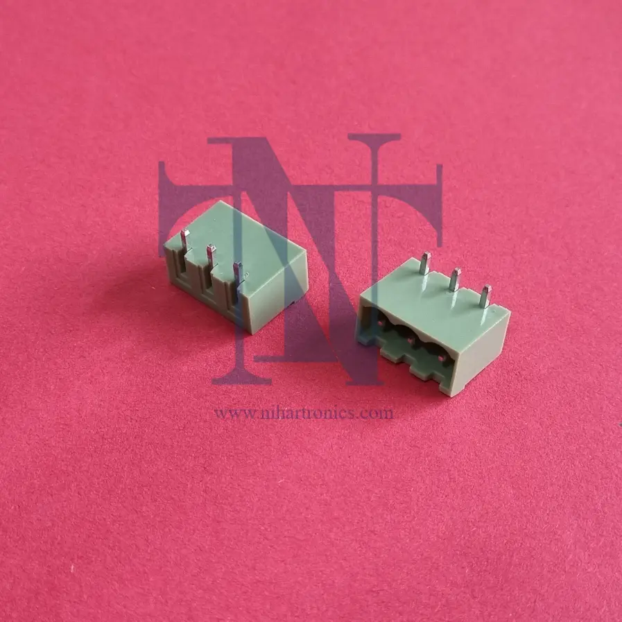 3 pin 5.08mm pluggable terminal block male right angle