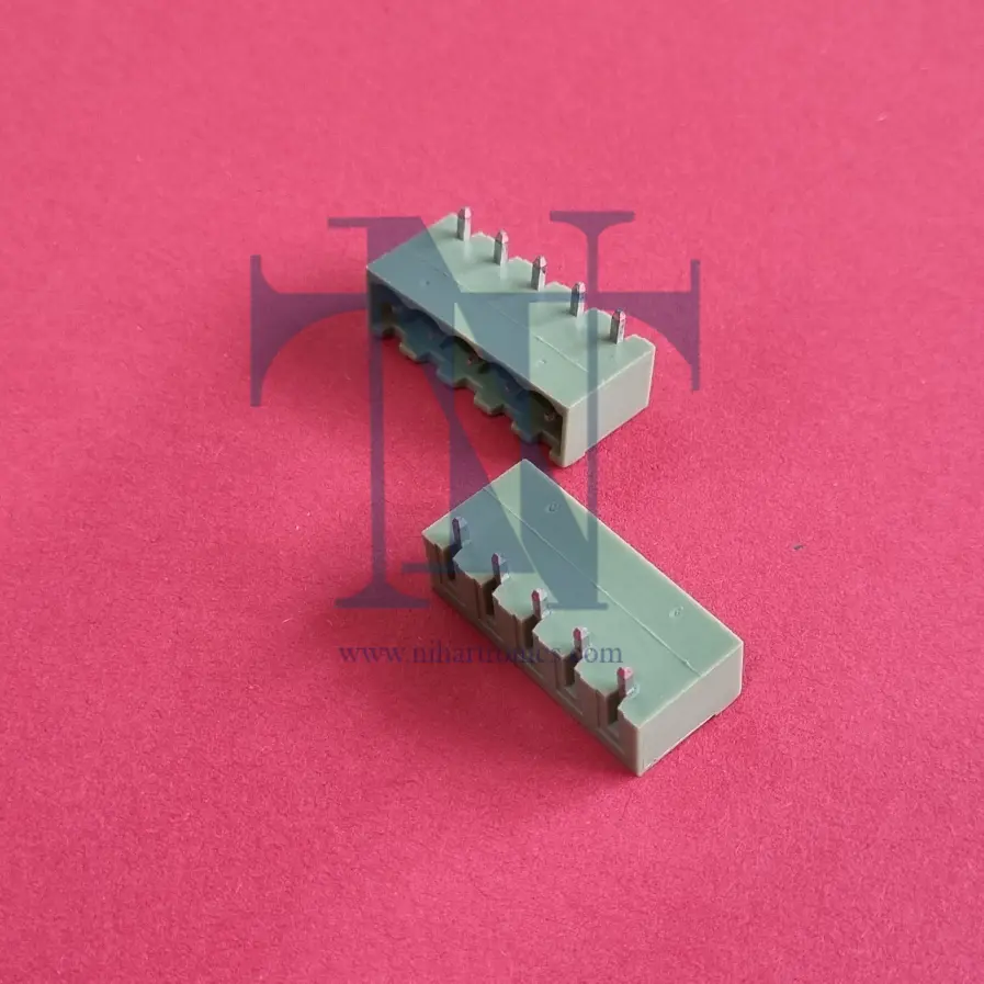 5pin 5.08mm pluggable terminal block male right angle
