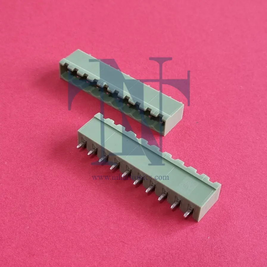 10 pin 5.08mm pluggable terminal block male straight
